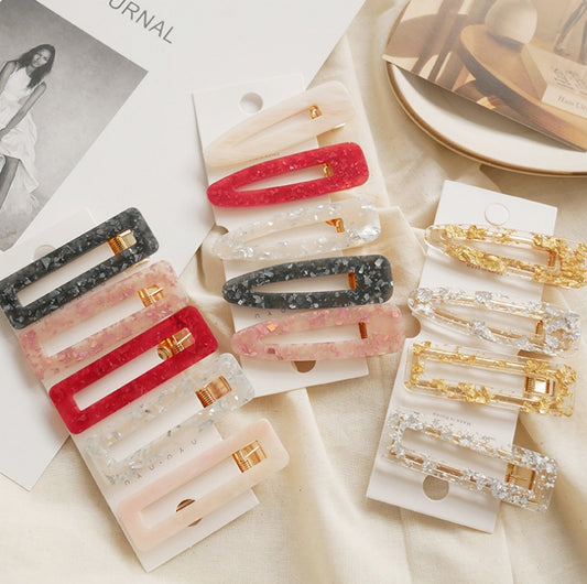 Retro hollow super dream illusion tin foil hairpin