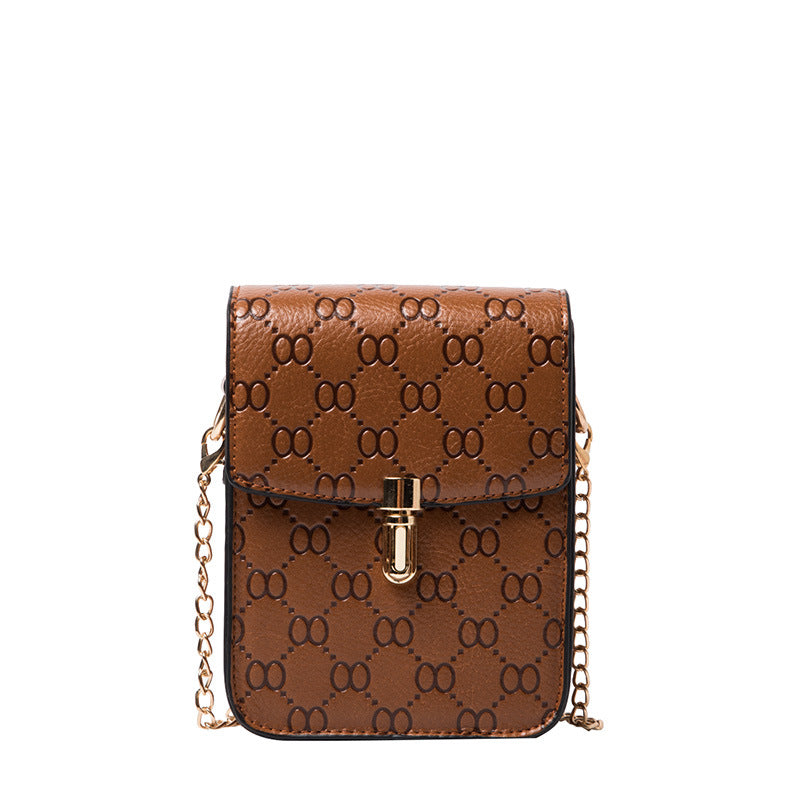 Snakeskin locked one-shoulder bag for women