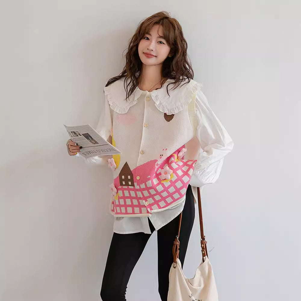 Fall Winter Fashion Loose Mid-length Plus Size Casual Cute Sweater