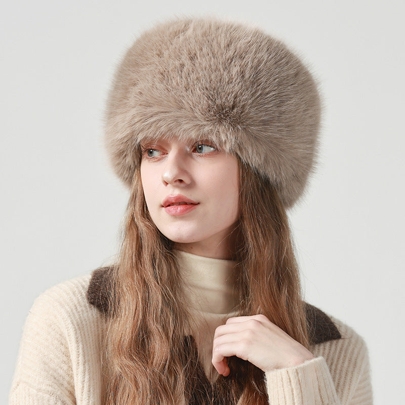 Earflaps Northeast Bucket Plush Bucket Hat