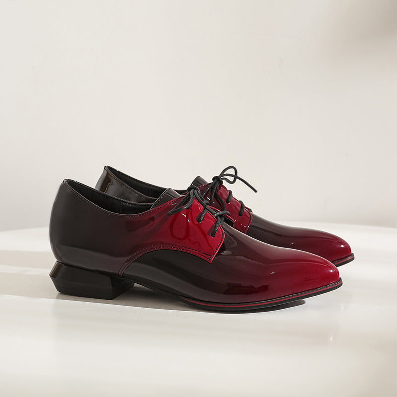 Single low heel women's shoes