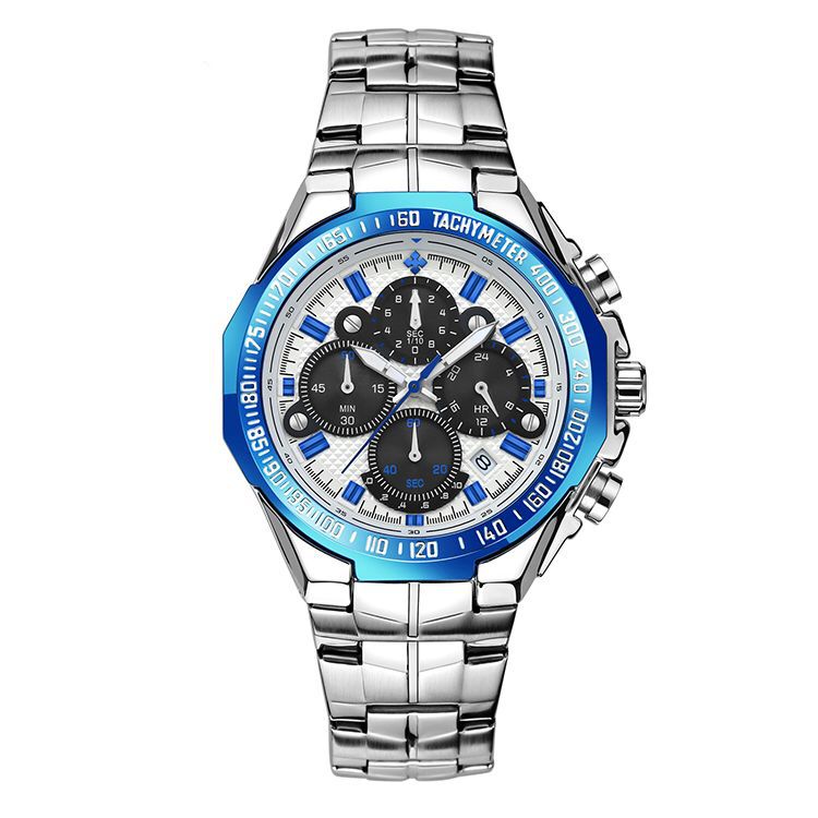 Steel band quartz waterproof watch