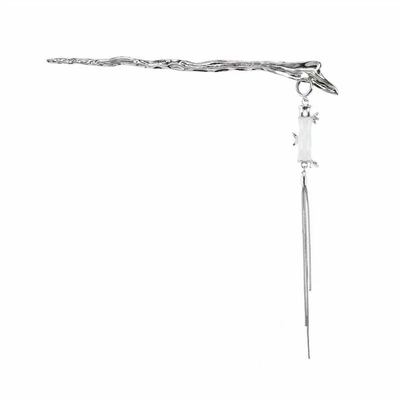Bamboo Knot Tassel Step Hairpin Girl