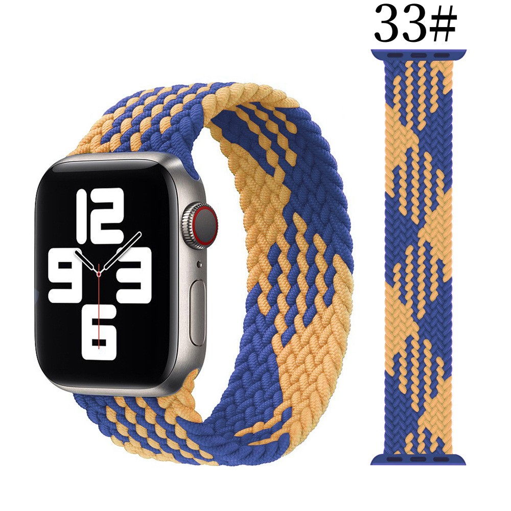 Compatible with Apple, Suitable For Iwatch Strap Simple Nylon Stretch Woven One Apple Watch Apple Nylon Strap