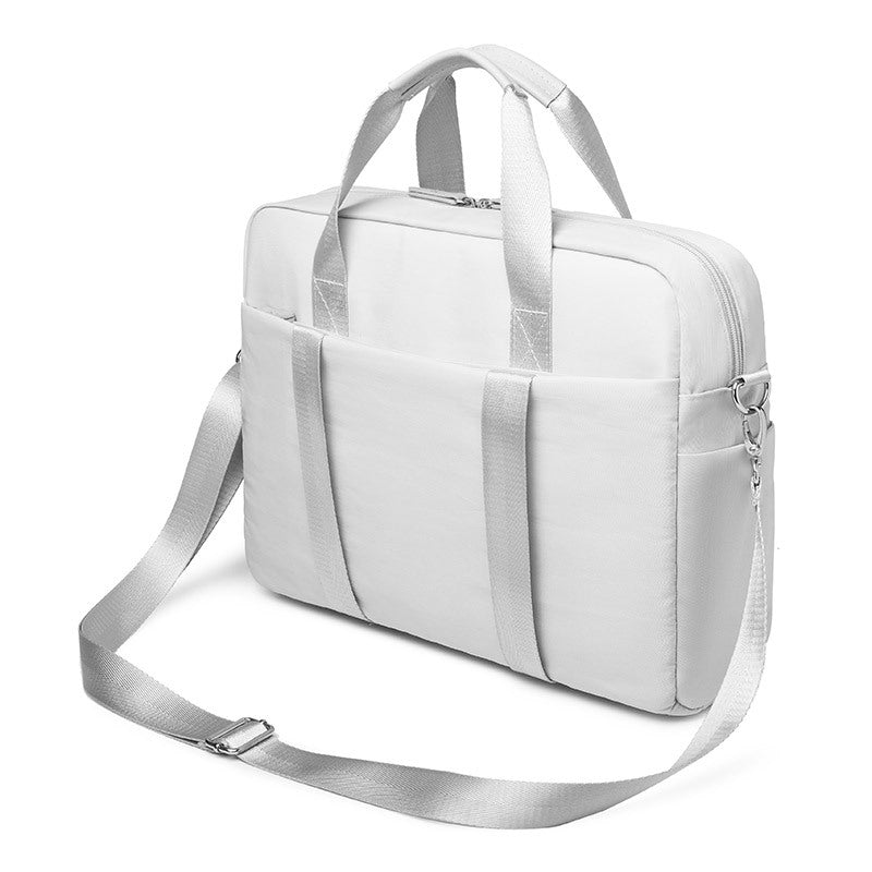 Portable double pocket computer bag