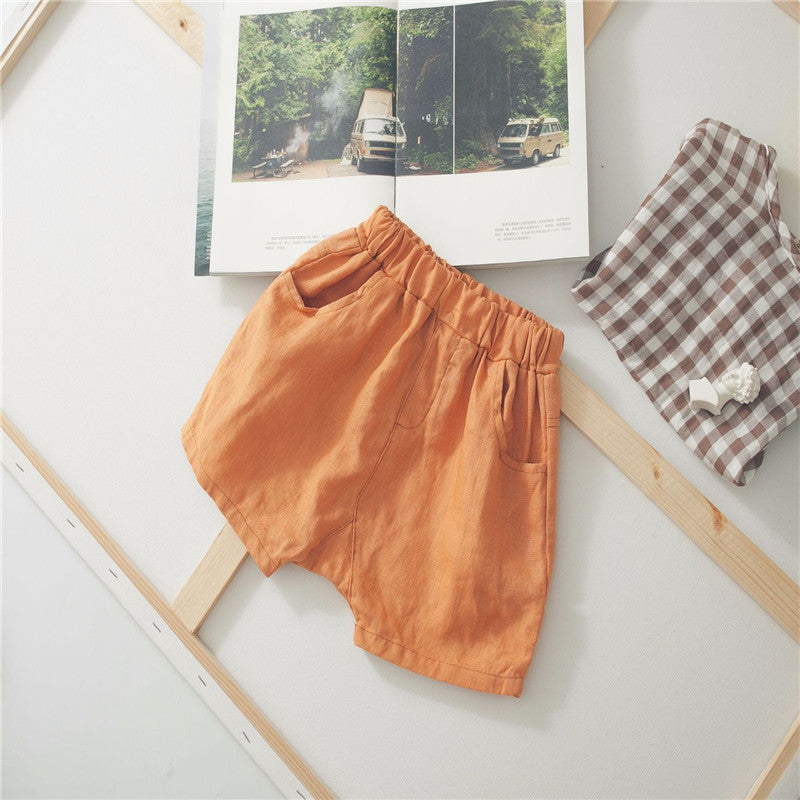 children's  cotton and linen shorts