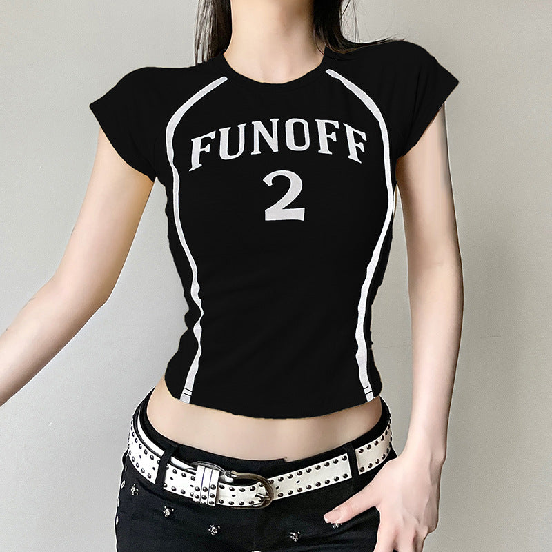 Slim-fit Basic Simple T-shirt Top