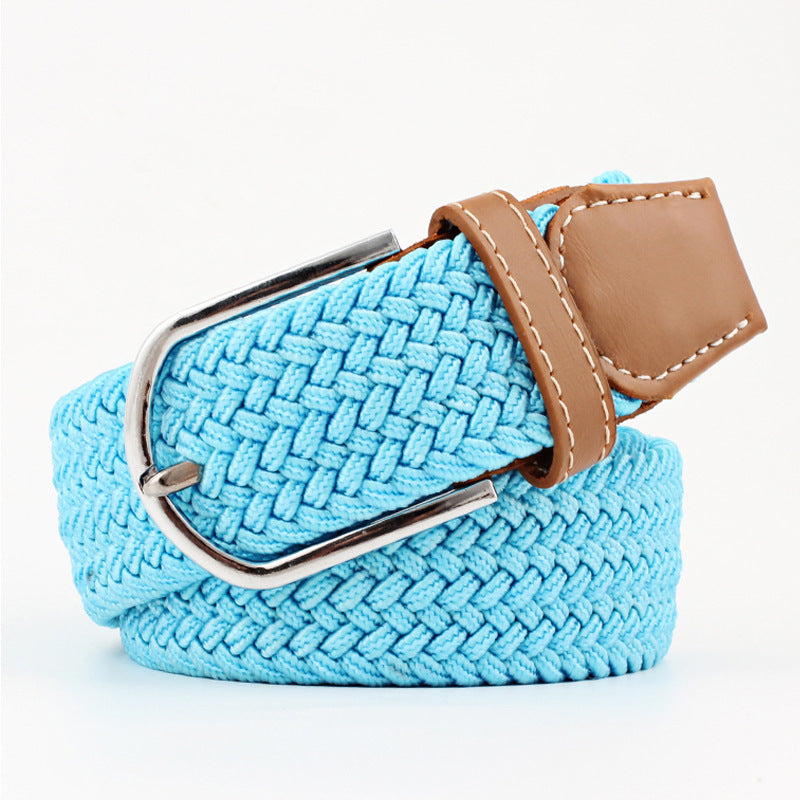 Canvas stretch woven belt