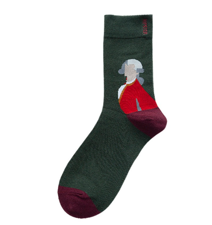 Personality and creativity hit color cotton socks