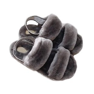 Indoor leisure flat-heel solid color slippers