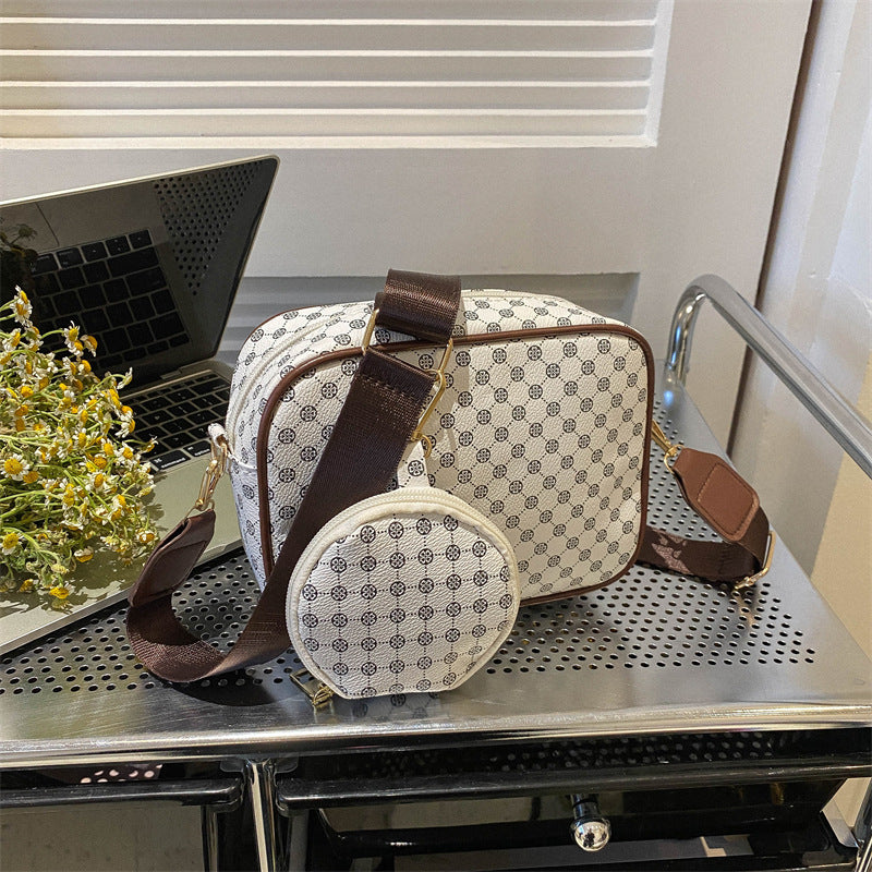 Vintage Mønster Crossbody Tasker Til Kvinder Skulder Shell Taske Trend Lille Pung Og Håndtaske Luksus Designer Kvindelig Firkantet Taske Kvindetaske