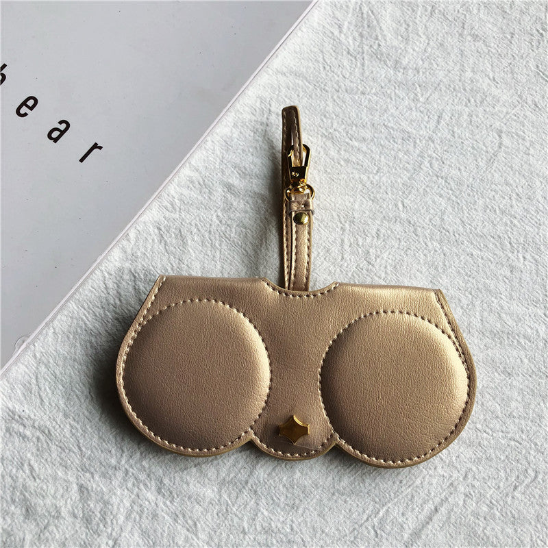 Cute cartoon leather glasses clip
