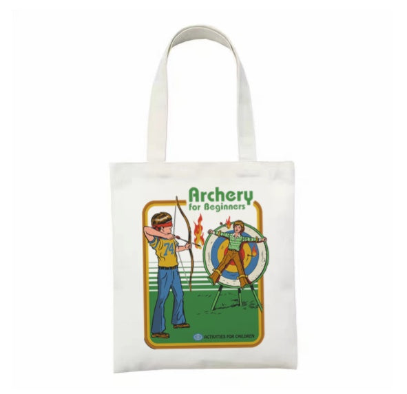 Printed Canvas Bag Personalized Creative Shoulder