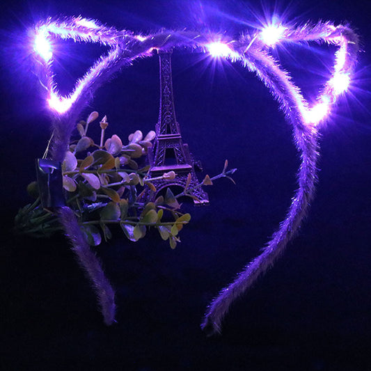 Glowing Wire Cat Ear Headband