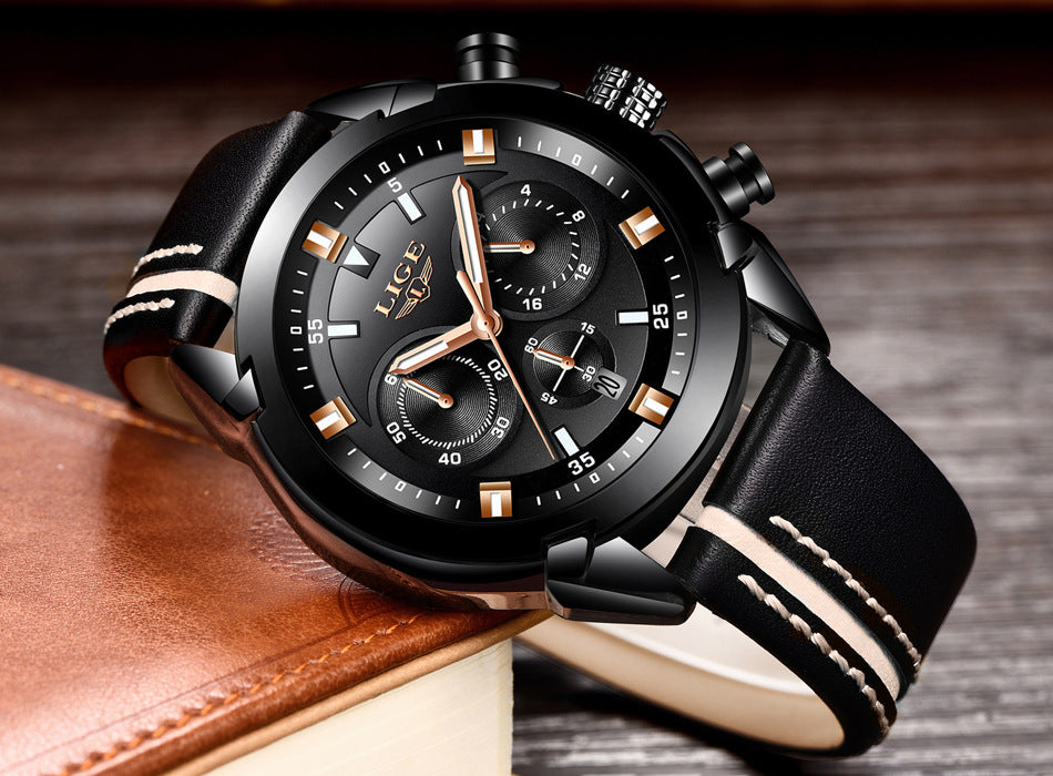Casual waterproof business sports quartz watch