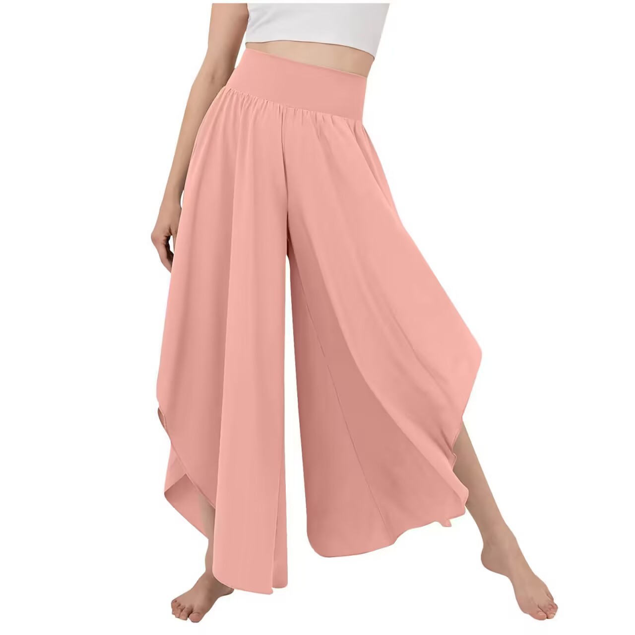 Micro La High Waist Loose Casual Pants