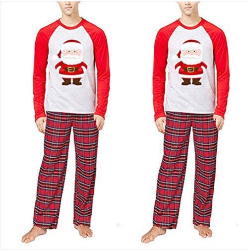 Printed parent-child home wear long-sleeved suit family wear