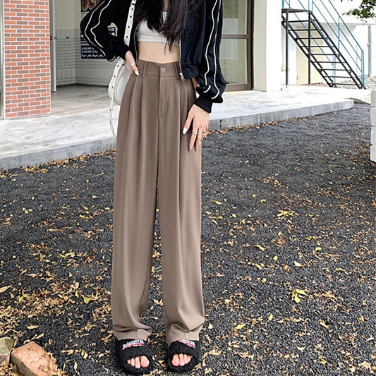 Women's Wide-leg Baggy Straight Trousers