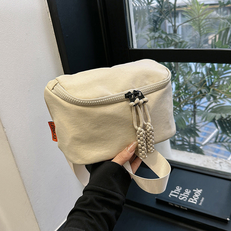 New Waist Bag Single Shoulder Crossbody Phone Bag Solid Color Simple