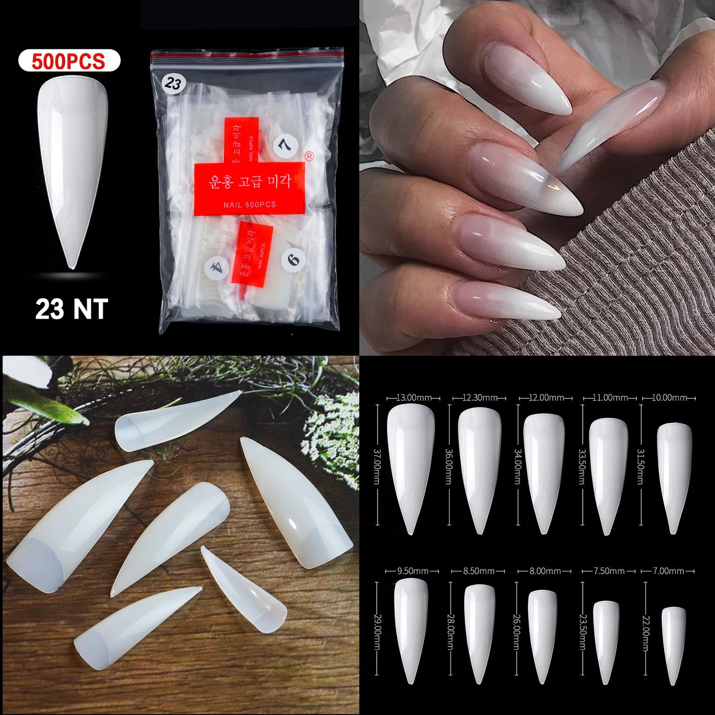 French Pointed Non-marking Ballet Transparent