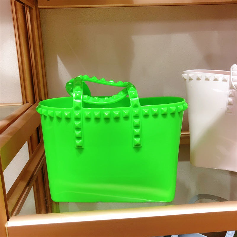 Shopping  Large Capacity Pvc Ladies Bag