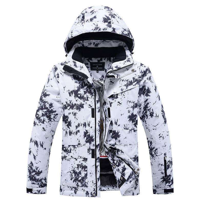New Unisex Workwear-style Water-repellent Warm Thickened Ski Jacket