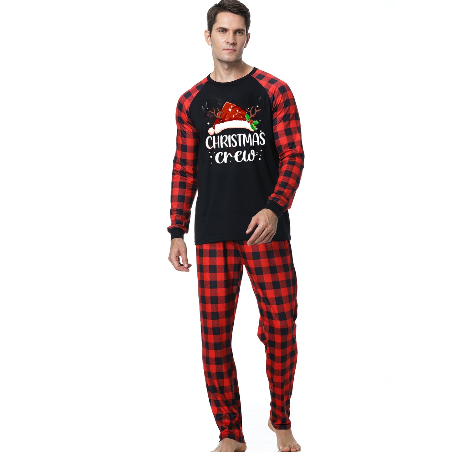 Jule-forældre-barn Hjemmetøj Pyjamas Sæt