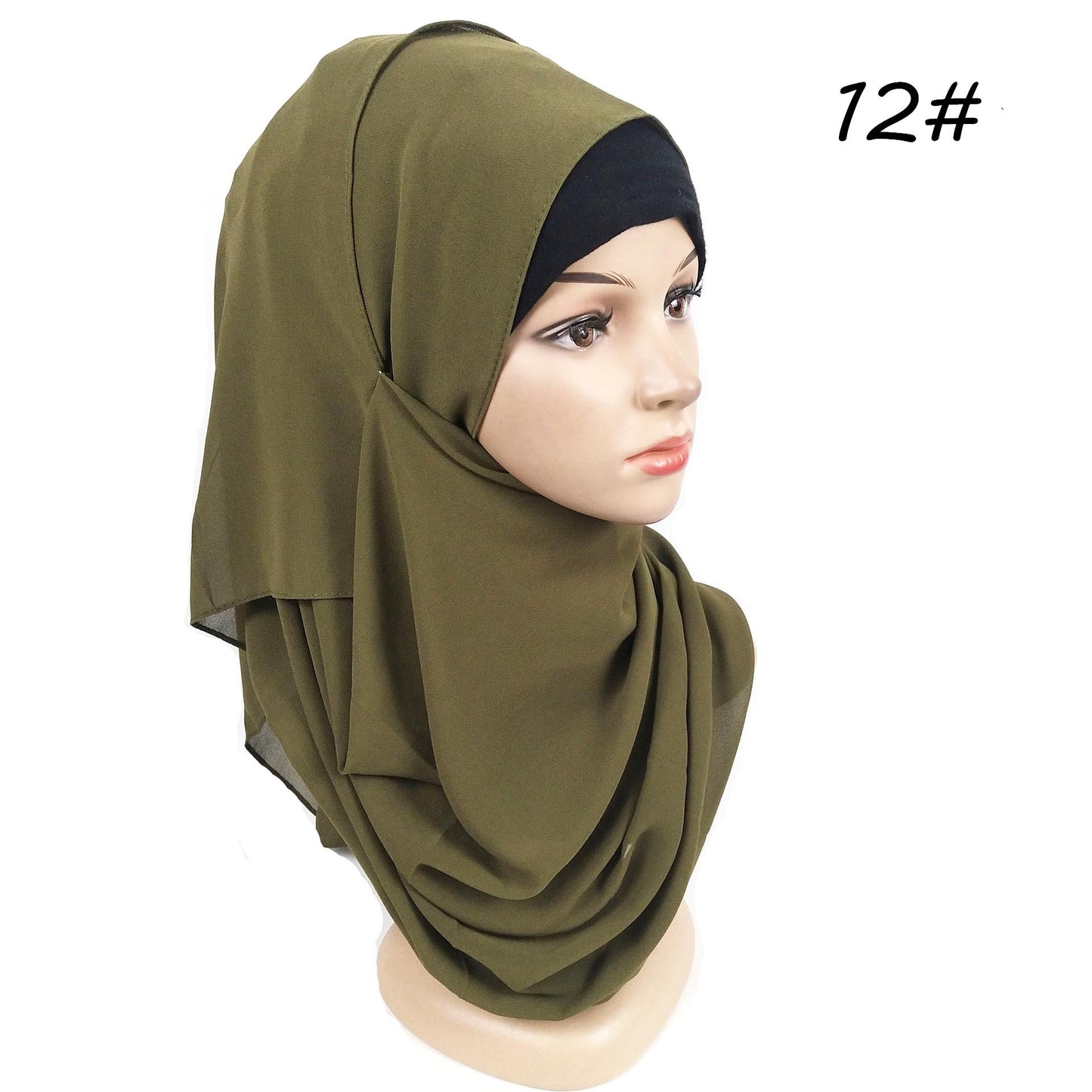 Ladies Pearl Chiffon Turban