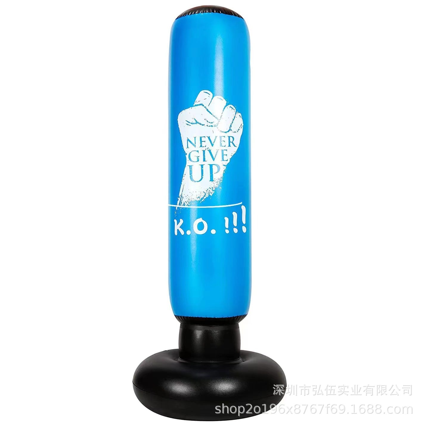 Leather Pattern Inflatable Boxing Column Tumbler Children's Vertical Fitness Vent Toys