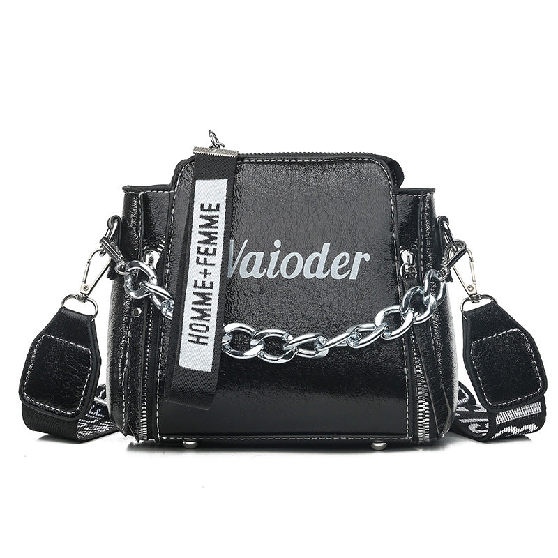 Korean style colorful laser broadband bucket bag