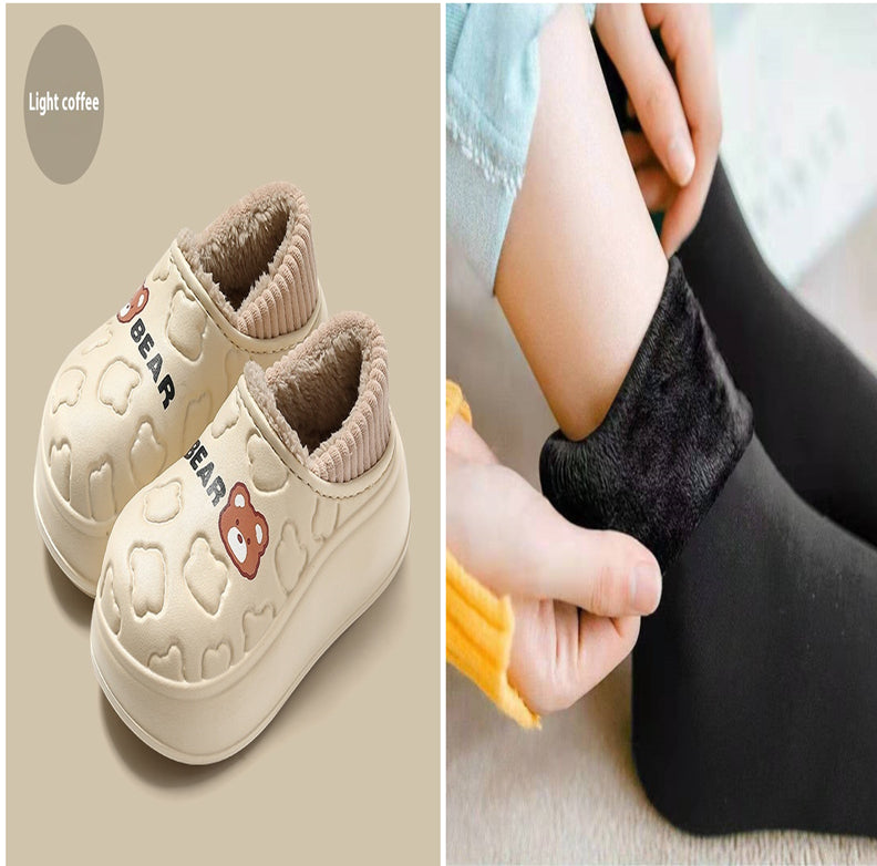 Eva Waterproof Cotton Slippers Women's Winter
