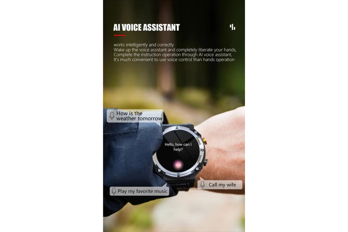 Smart Watch with Bluetooth Call – 5ATM Waterproof Fitness Tracker, Sport Wrist Smart Watch for Men & Women Watch