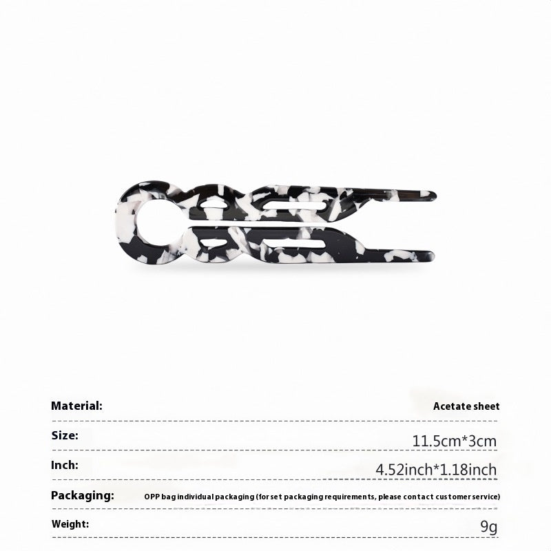 Acetate Hairpin U-shaped French Style
