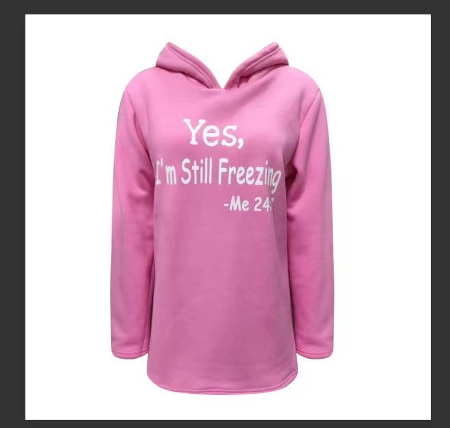 Women's Offset Print Pullover Long Sleeve Casual Plush Sweater