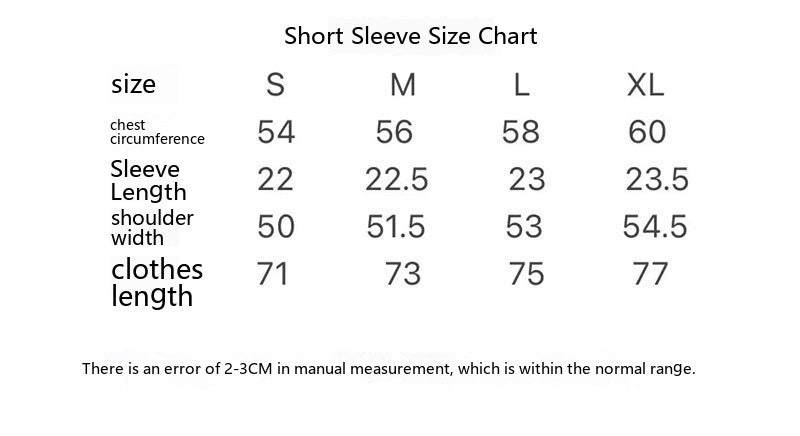 Letter High Street Summer Loose Casual Short Sleeve T-shirt