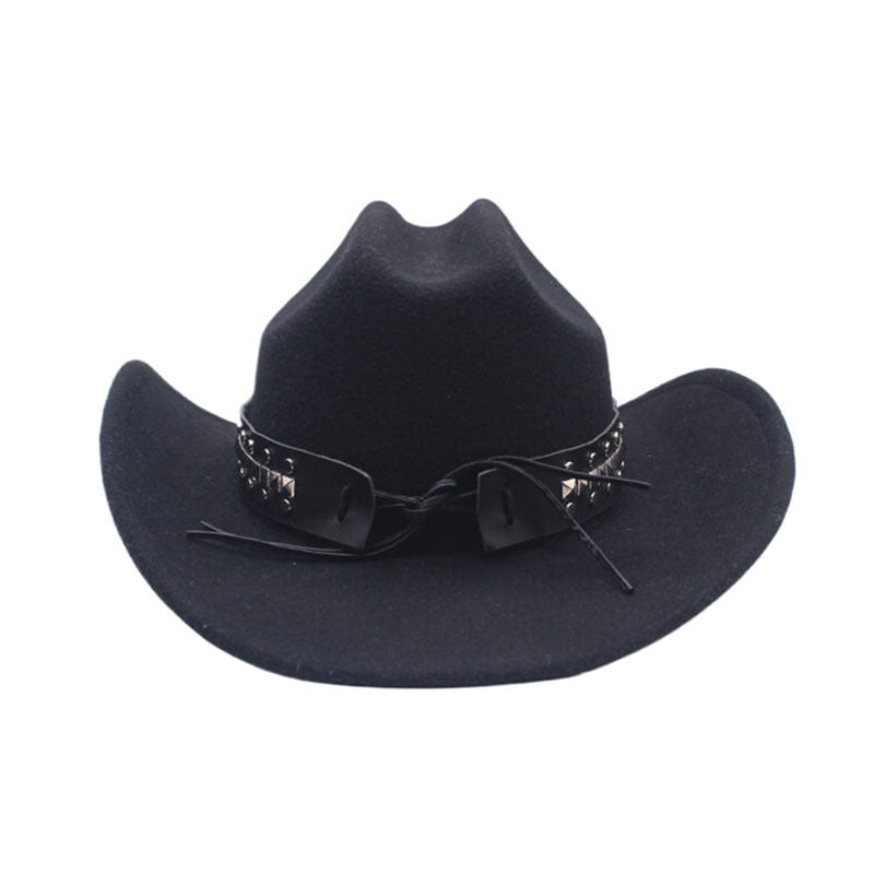 Casual Fashion Double-sided Color Matching Cap Cashmere Jazz Top Hat
