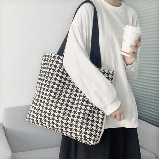 Retro All-match Canvas Bag Shoulder Large Capacity Portable