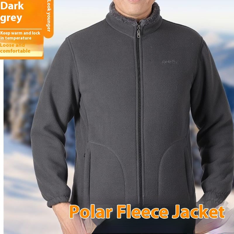 Polar Fleece Jacket Male Loose And Warm Autumn Winter Sweater