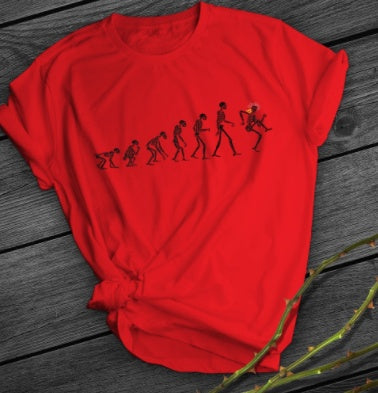 Evolution Stage Printed Short Shirts Fabrics