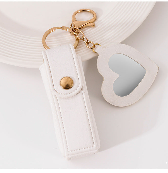 Small Mirror Lipstick Pack Keychain Pendant