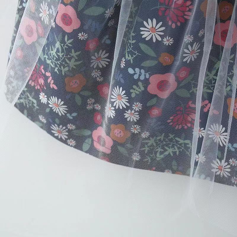 Summer Printed Short Sleeve Girl Dress