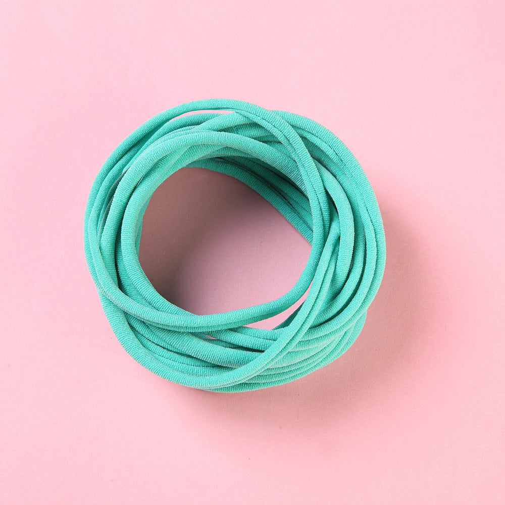 European And American INS Seamless Nylon Fine Hair Band Children's Hair Ring Handmade DIY Baby Headband