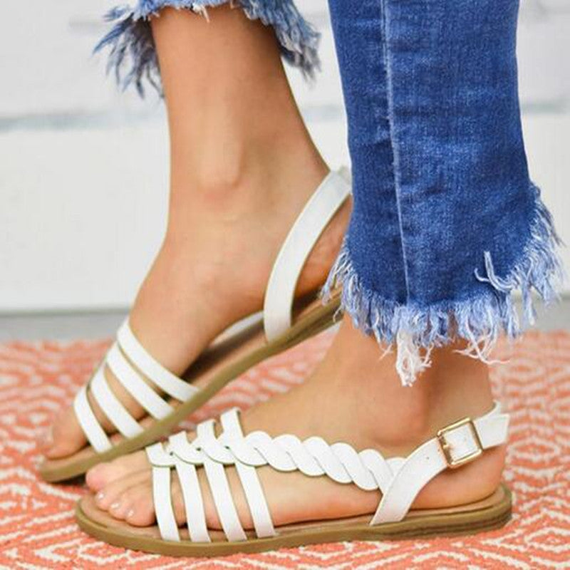 Summer New Style Large Size Flat Ladies Sandals