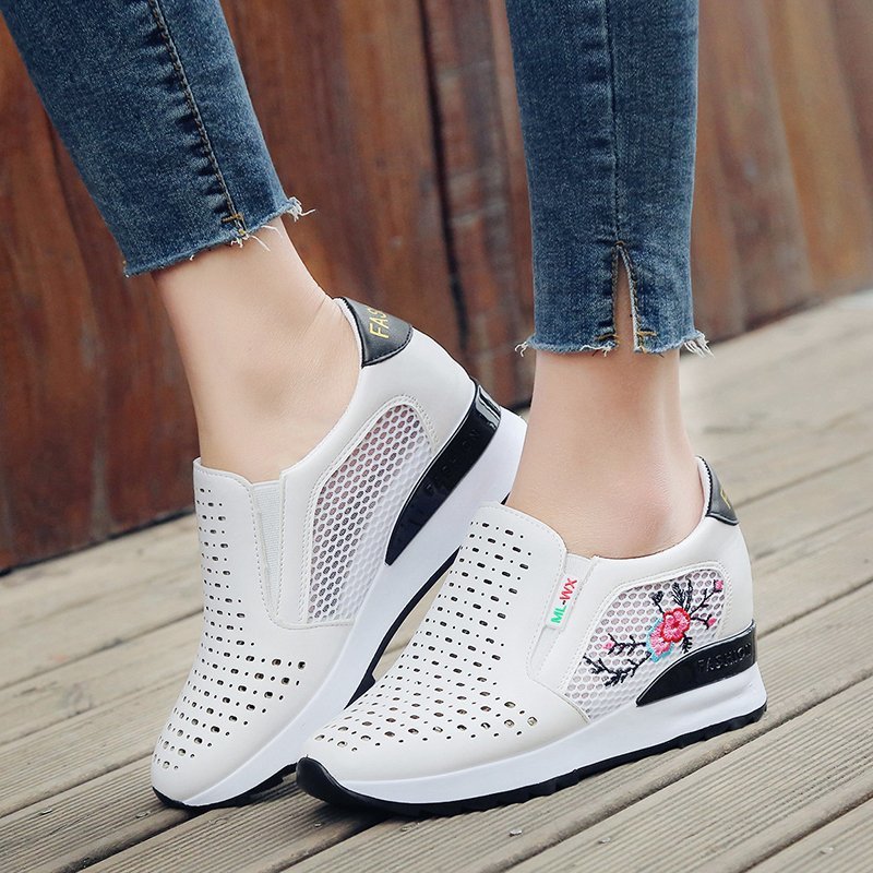 Women Comfortable Casual Shoes Summer Slip On Loafers Mixed