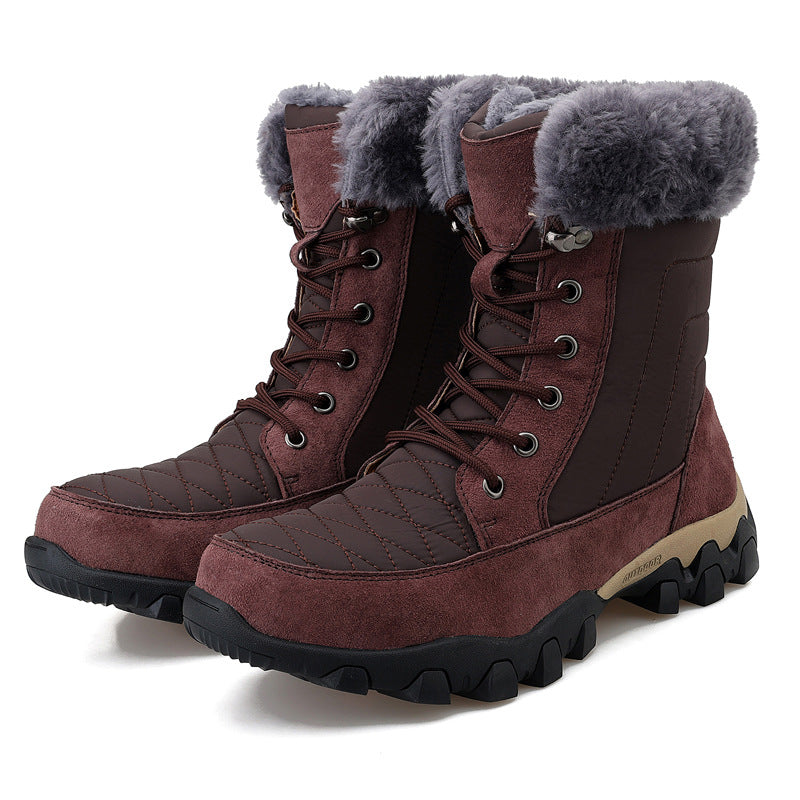 Snow Boots British Style Trendy Thick-soled Men's Shoes