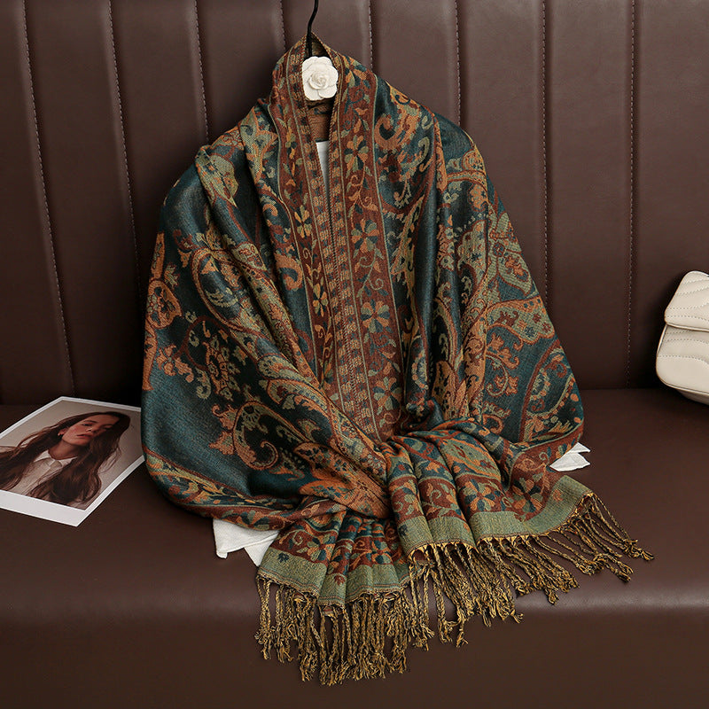 Jacquard Outerwear Women's Shawl Spring And Summer