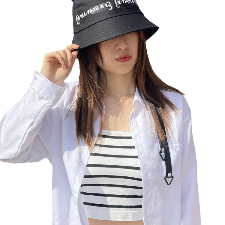 Cat Ears Girl Ribbon Bucket Hat