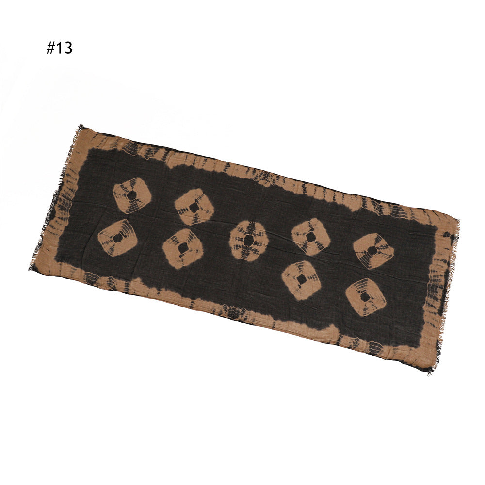 Solid Color Thin Breathable Handmade Scarf Shawl
