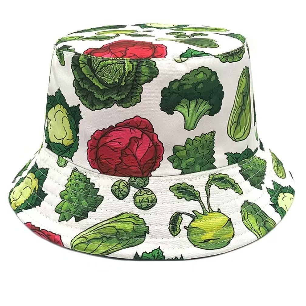 Creative Pattern Series Double-sided Wear Sunshade Breathable Bucket Hat