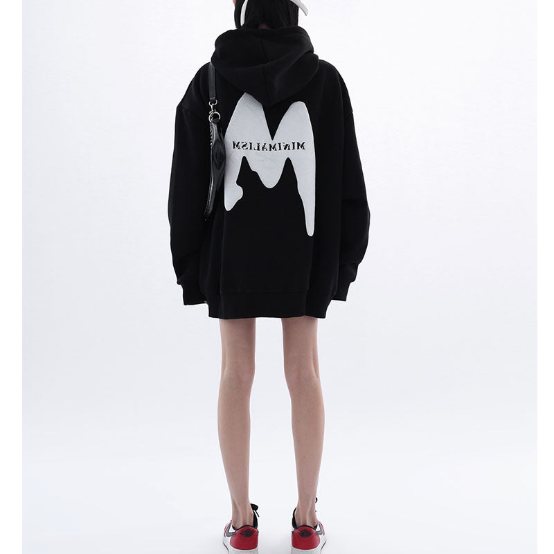 Women's Design M Foam Letters Hoodie